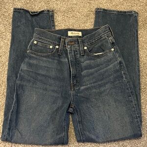 MADEWELL The Perfect Vintage Straight Jean 25 Denim